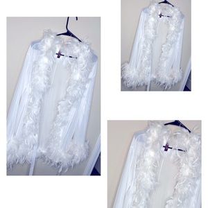 Fur Mesh Robe